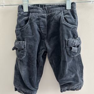 tartine et chocolat Velour pants 1Month (1a)